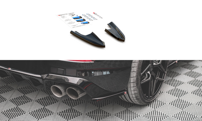 Heck Ansatz Flaps Diffusor V.3 für Volkswagen Golf R Mk8 Carbon Look