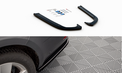 Heck Ansatz Flaps Diffusor für Skoda Octavia Mk3 Facelift schwarz matt