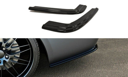 Heck Ansatz Flaps Diffusor für BMW 3er E92 M Paket Carbon Look