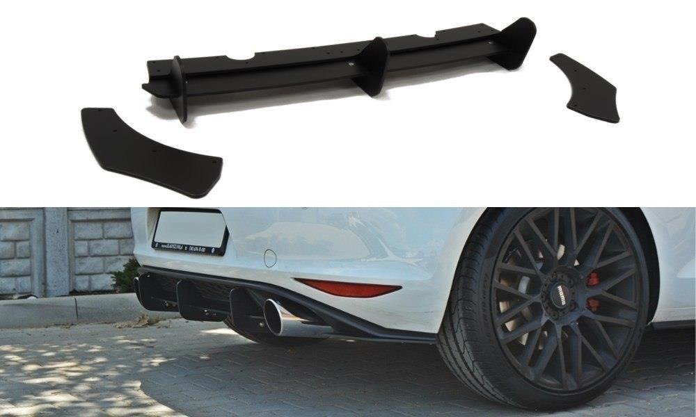 VW GOLF 7 GTI Diffusor Heck Ansatz für Heckschürze für & Heck Ansatz Flaps Diffusor für