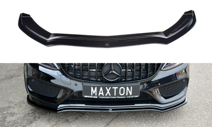 Front Ansatz V.1 für MERCEDES- BENZ C43 AMG W205 schwarz matt