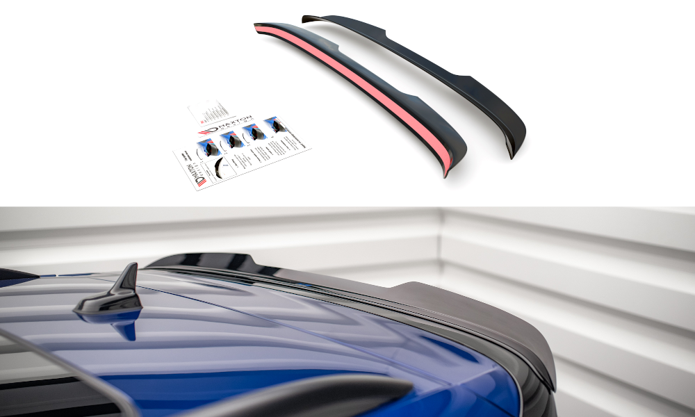 Spoiler CAP für Volkswagen Tiguan R / R-Line Mk2 Facelift schwarz matt