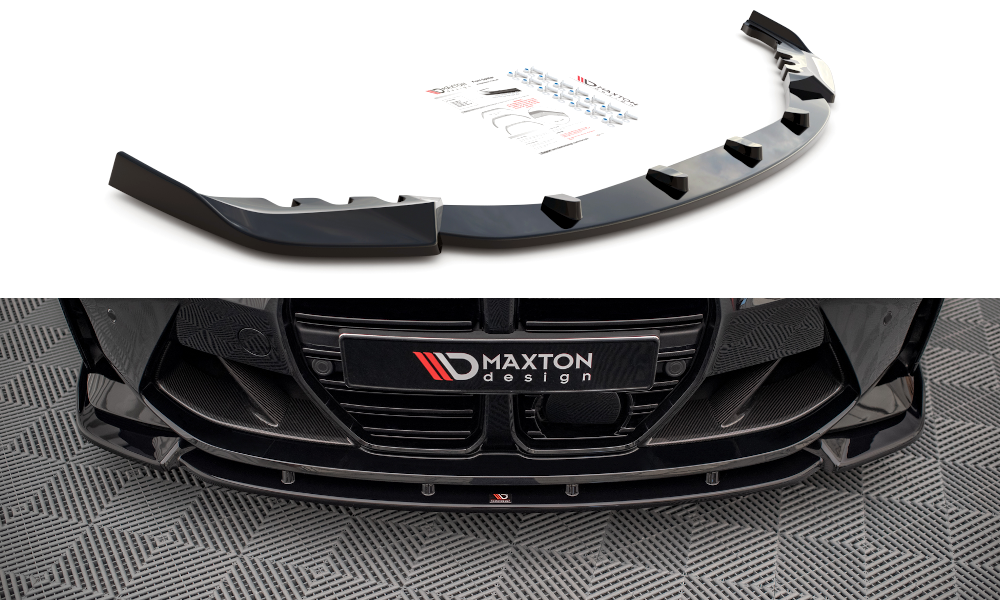 Front Ansatz V.3 für BMW M4 G82 / M3 G80 schwarz Hochglanz