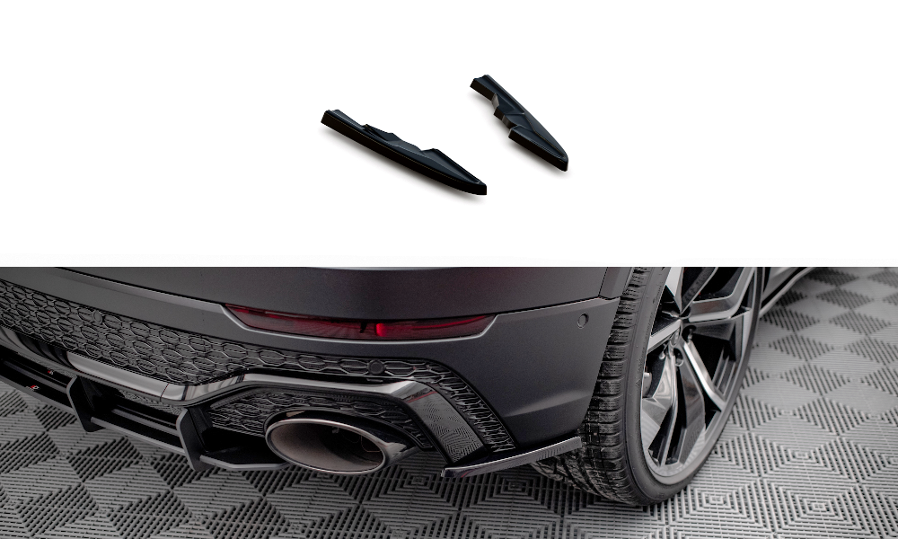 Heck Ansatz Flaps Diffusor für Audi RSQ8 Mk1 schwarz Hochglanz – Tuning King
