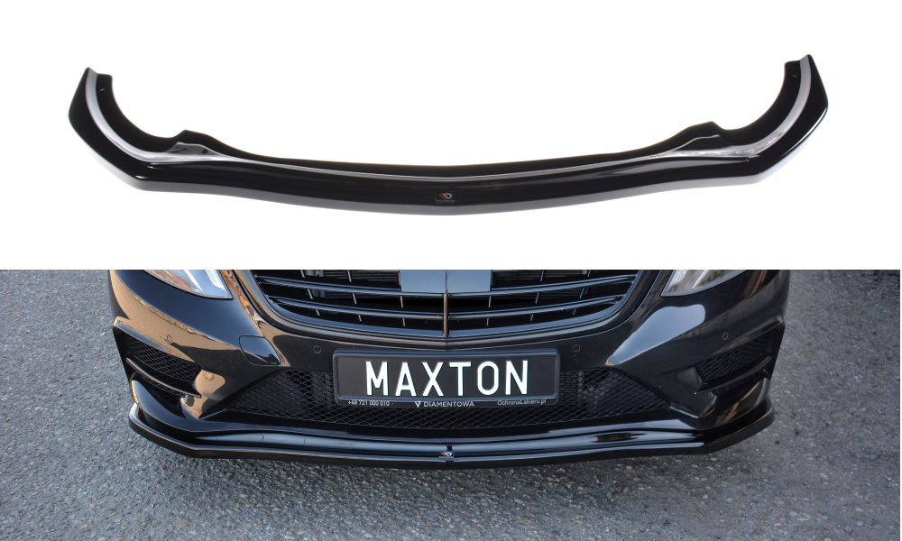 Front Ansatz V.1 für Mercedes S-KLASSE AMG-LINE W222 schwarz matt