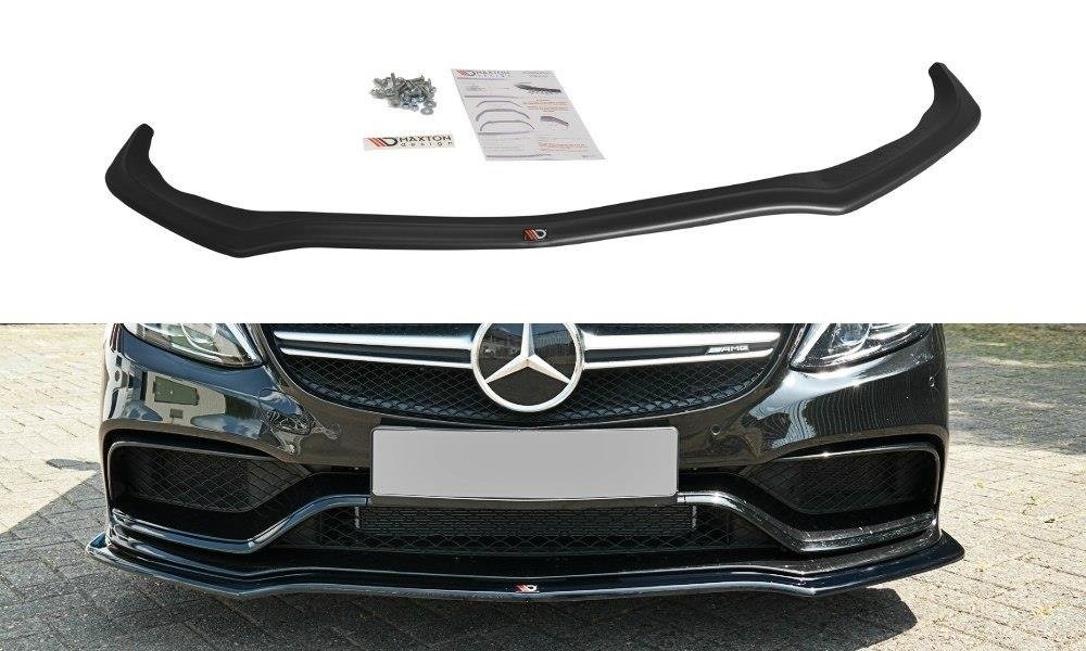 Front Ansatz V.1 für Mercedes C-Klasse S205 63 AMG Kombi schwarz matt