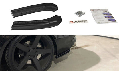 Heck Ansatz Flaps Diffusor für Audi S4 B8 FL Carbon Look