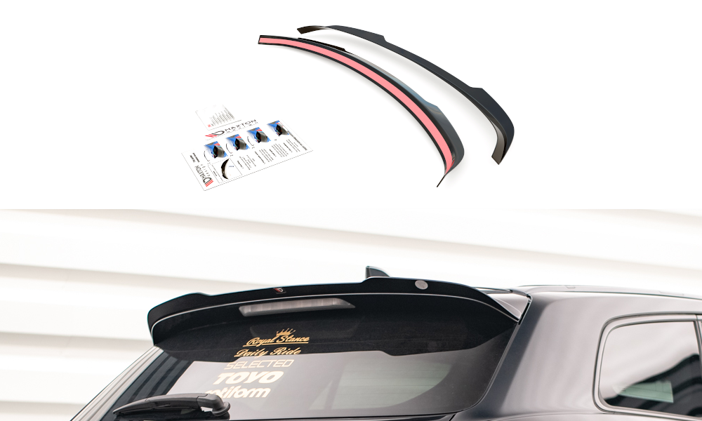 Spoiler CAP für Toyota Avensis Mk3 Facelift Wagon Carbon Look