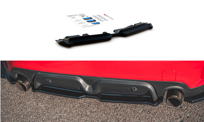 Mittlerer Diffusor Heck Ansatz für Mini Countryman Mk2 F60 JCW schwarz Hochglanz