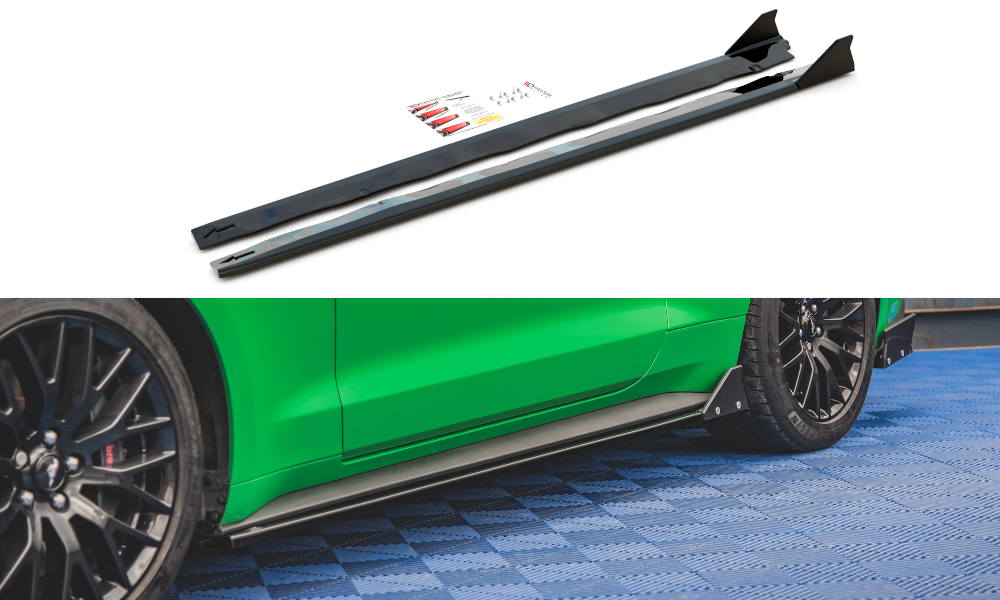 Seitenschweller Ansatz für + Flaps  Ford Mustang GT Mk6 Facelift