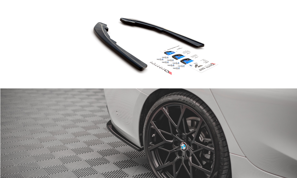 Heck Ansatz Flaps Diffusor für BMW 3er G20 / G21 schwarz matt