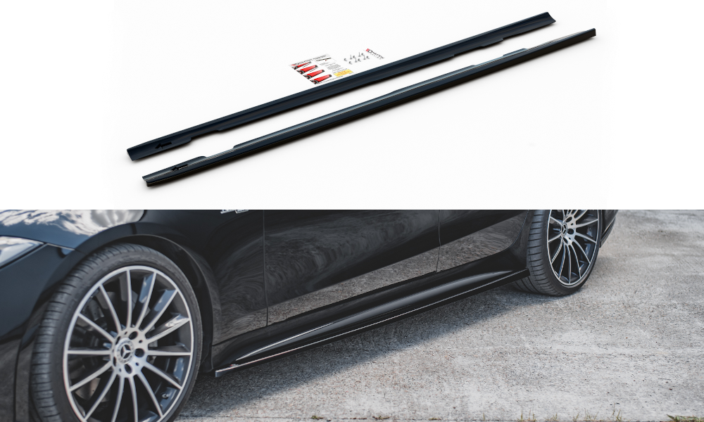 Seitenschweller Ansatz für Mercedes-Benz CLS AMG-Line / 53AMG C257 Carbon Look