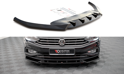 Front Ansatz V.2 für Volkswagen Passat B8 Facelift schwarz Hochglanz