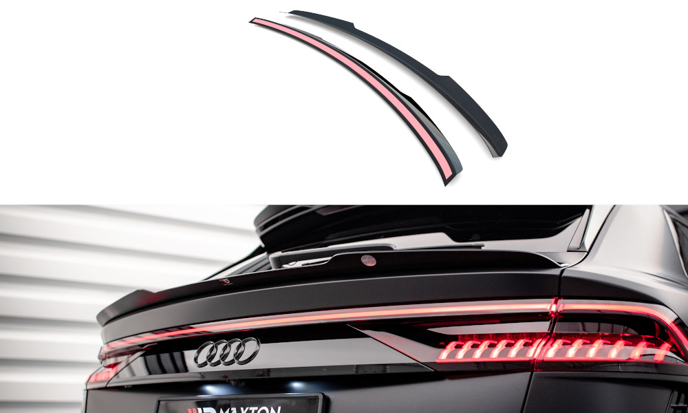 Niedriger Spoiler CAP für Audi RSQ8 Mk1 schwarz matt