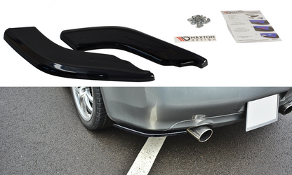 Heck Ansatz Flaps Diffusor für INFINITI G35 COUPE schwarz Hochglanz