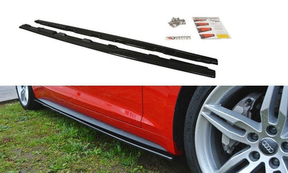 Seitenschweller Ansatz für Audi S5 / A5 S-Line F5 Coupe Carbon Look