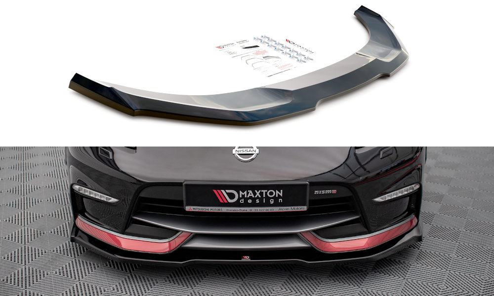 Front Ansatz V.1 für Nissan 370Z Nismo Facelift schwarz matt