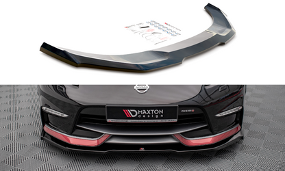Front Ansatz V.1 für Nissan 370Z Nismo Facelift schwarz Hochglanz
