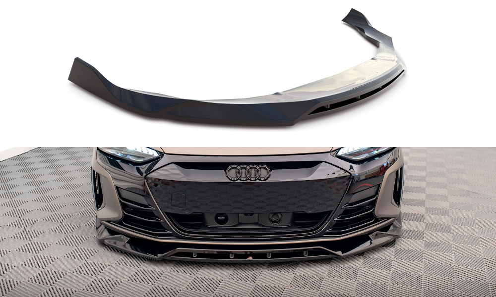 Front Ansatz V.2 für Audi e-Tron GT / RS GT Mk1 schwarz matt