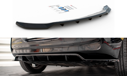 Mittlerer Diffusor Heck Ansatz DTM Look für BMW i3 Mk1 Facelift schwarz Hochglanz