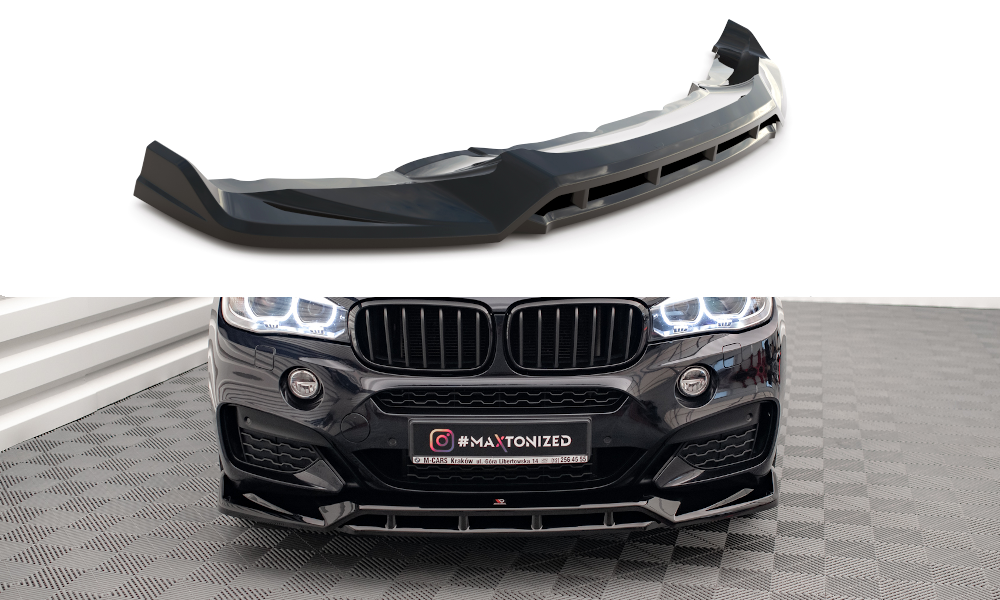 Front Ansatz V.3 für BMW X6 M-Paket F16 Carbon Look