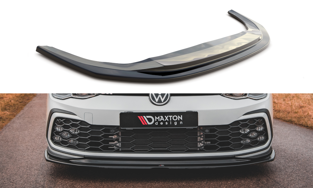 Front Ansatz V.5 für Volkswagen Golf 8 GTI schwarz Hochglanz