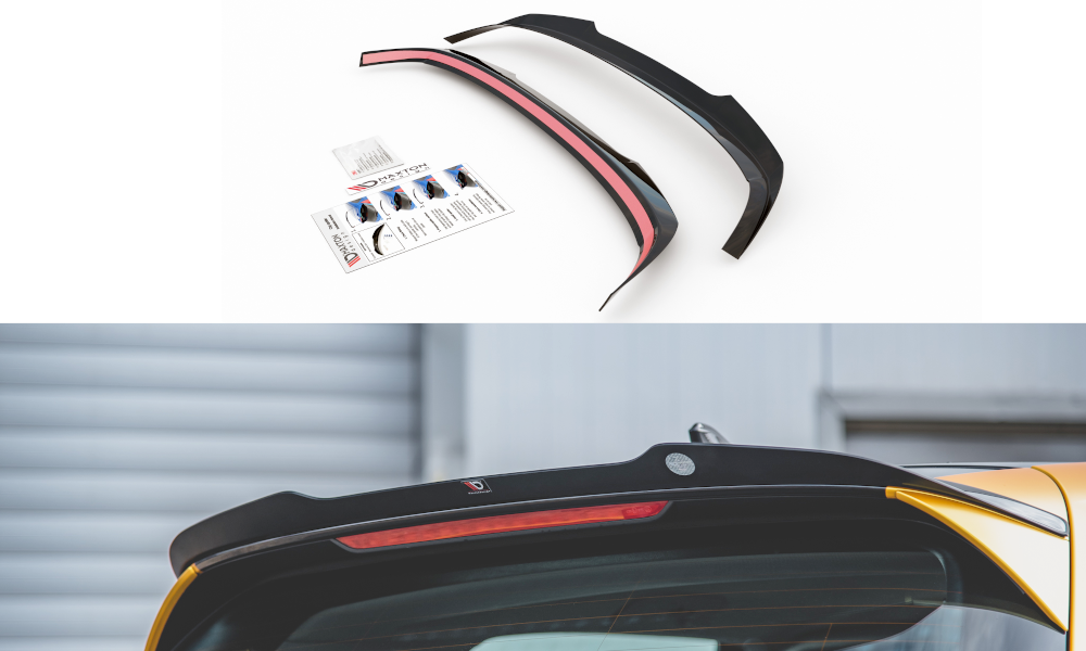 Spoiler CAP V.2 für VW Golf 8 schwarz Hochglanz