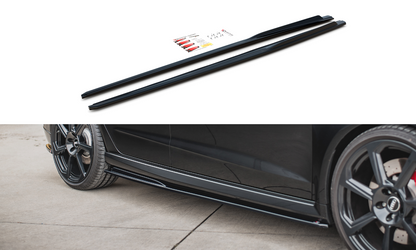 Seitenschweller Ansatz für V.2 für Audi RS3 8V Sportback Facelift schwarz Hochglanz