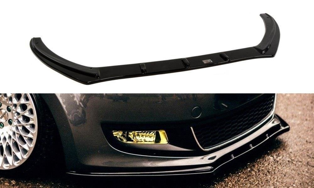 Front Ansatz für VW POLO MKV schwarz matt