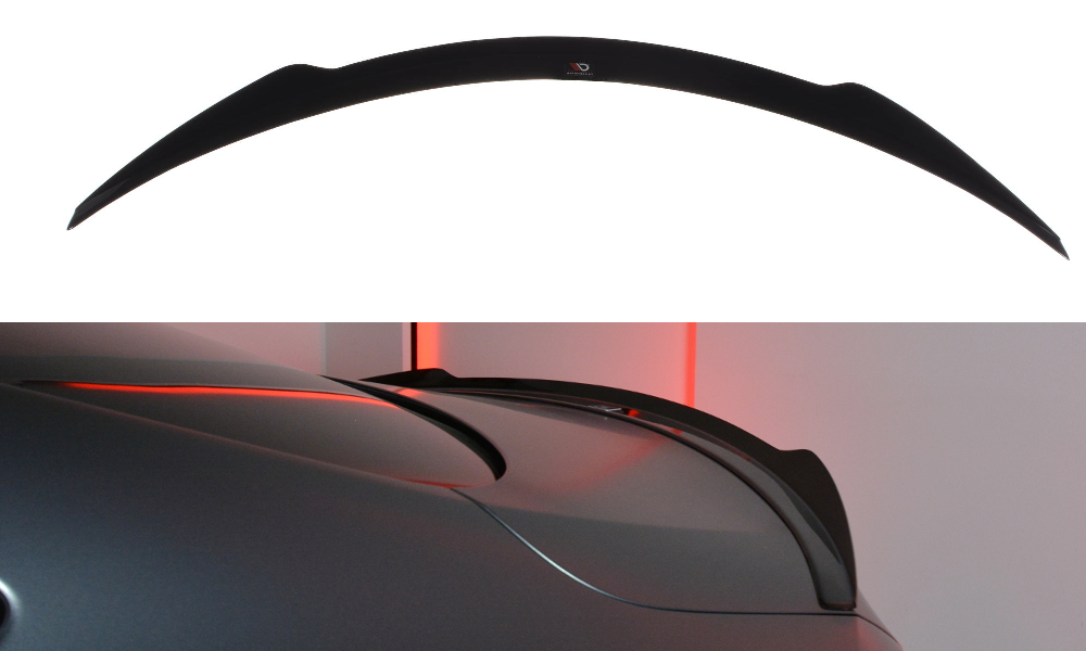 Spoiler CAP für MERCEDES- BENZ C-KLASSE W205 COUPE AMG-LINE schwarz Hochglanz