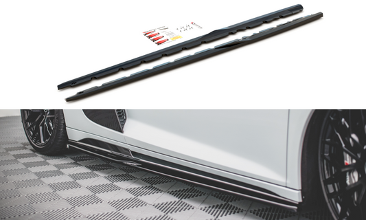 Seitenschweller Ansatz für Audi R8 Mk2 Facelift Carbon Look
