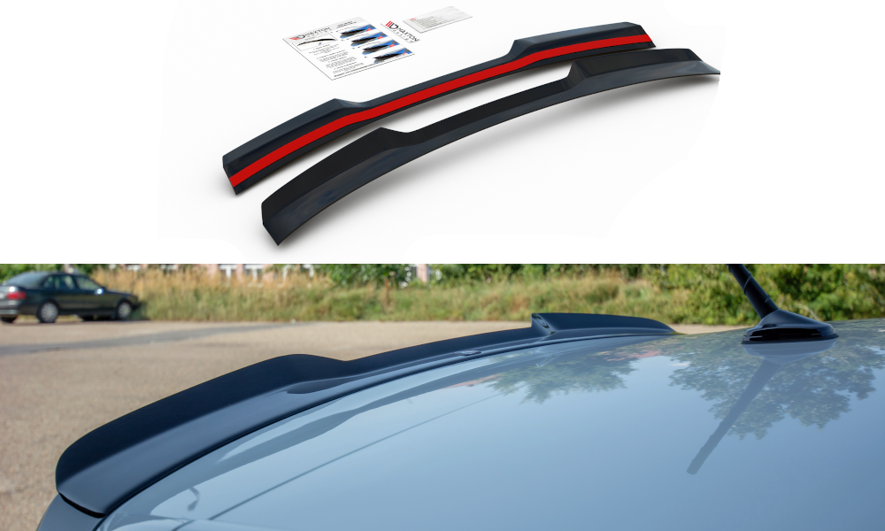 Spoiler CAP für VW POLO MK6 GTI schwarz matt