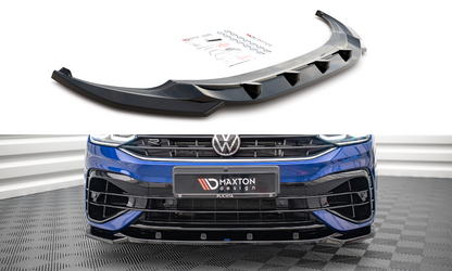 Front Ansatz V.3 für Volkswagen Tiguan R / R-Line Mk2 Facelift schwarz matt