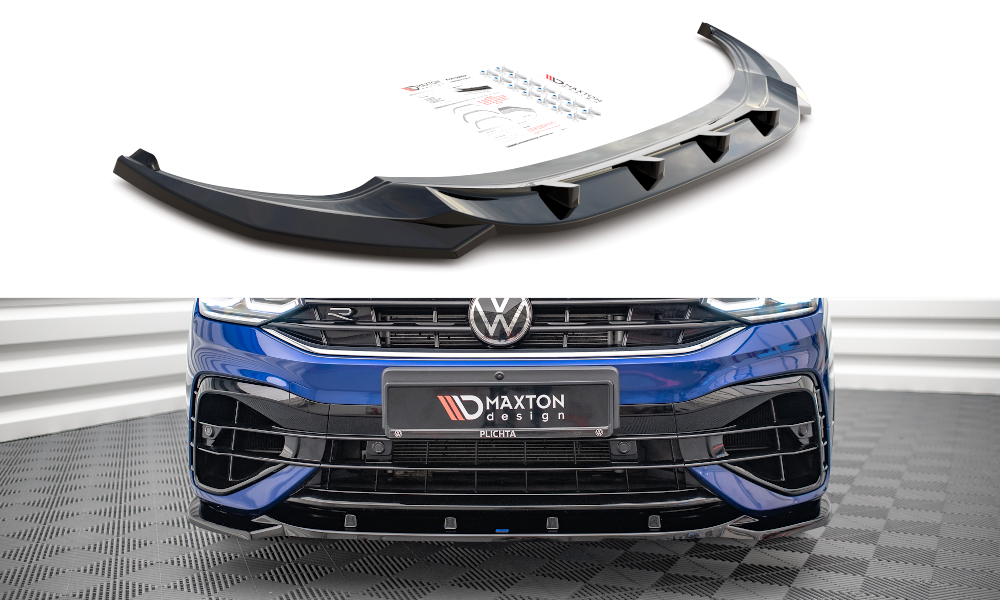 Front Ansatz V.3 für Volkswagen Tiguan R / R-Line Mk2 Facelift Carbon Look