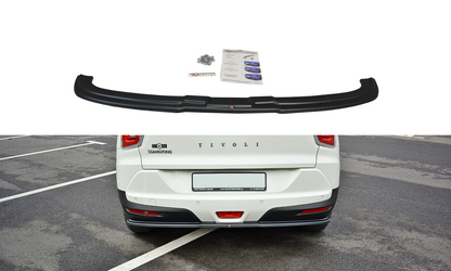Mittlerer Diffusor Heck Ansatz für SSANGYONG TIVOLI schwarz matt