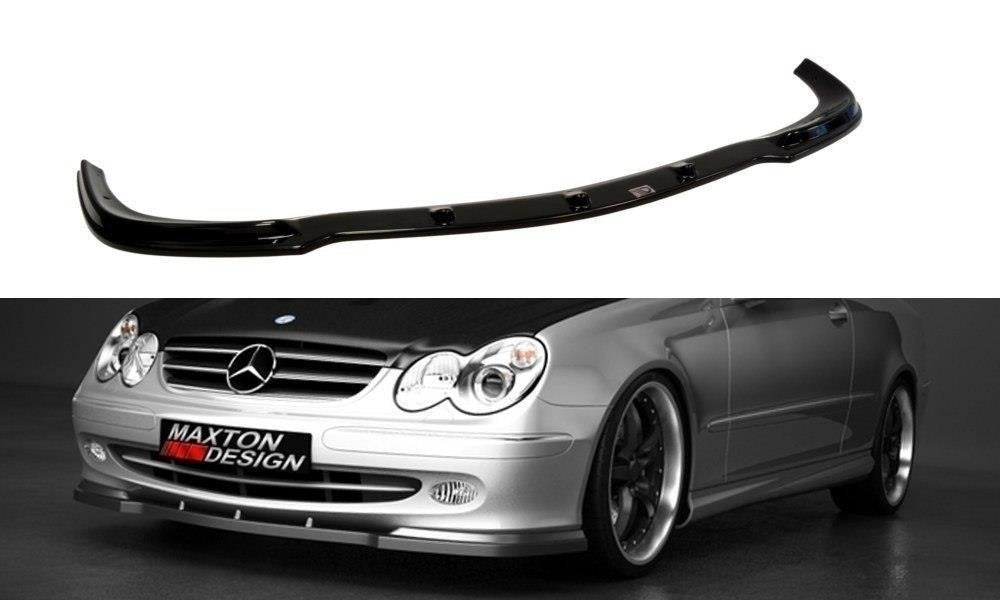 Front Ansatz für MERCEDES CLK W 209 FÜR STANDARD STOßSTANGE Carbon Look