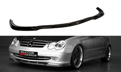 Front Ansatz für MERCEDES CLK W 209 FÜR STANDARD STOßSTANGE Carbon Look