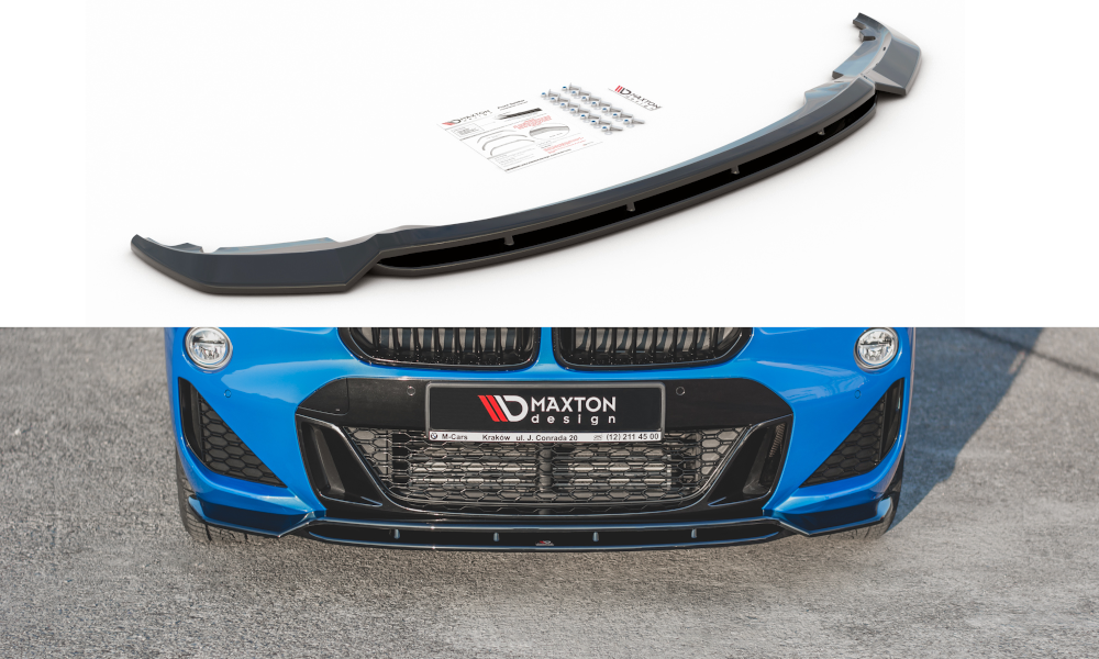 Front Ansatz für BMW X2 F39 M-Paket schwarz matt