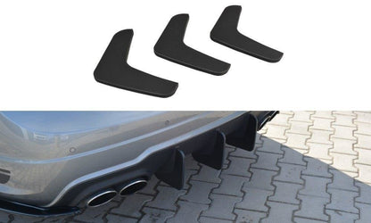 Diffusor Heck Ansatz für Heckschürze für v.1 Mercedes C W204 AMG-Line (FACELIFT)