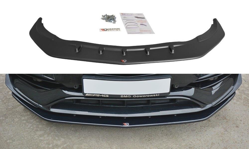 Front Ansatz V.1 für Mercedes CLA A45 AMG C117 Facelift schwarz Hochglanz