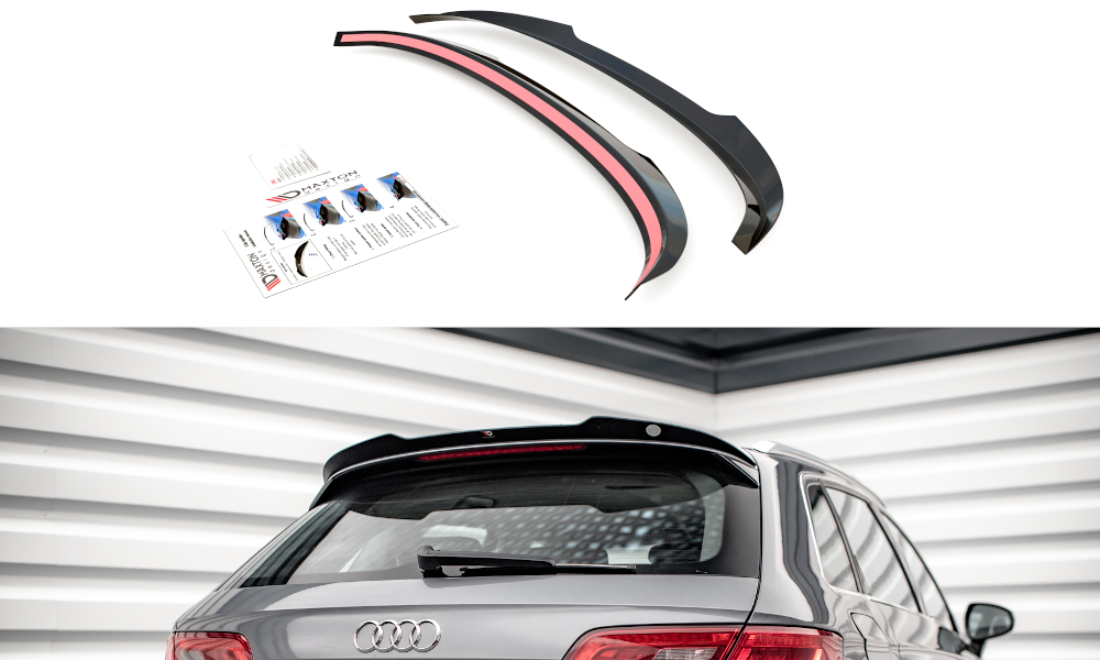 Spoiler CAP für Audi A3 Sportback 8V schwarz matt