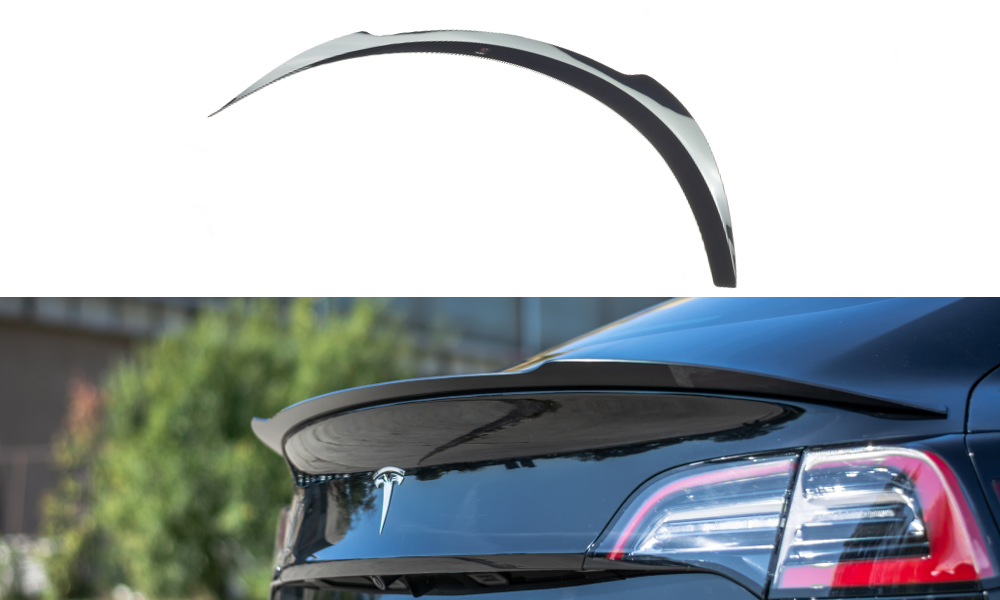 Spoiler CAP für Tesla Model 3 schwarz Hochglanz