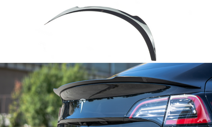 Spoiler CAP für Tesla Model 3 schwarz Hochglanz