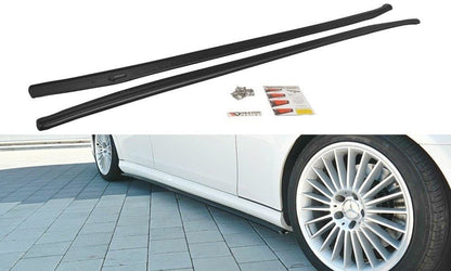 Seitenschweller Ansatz für Mercedes CLS C219 55AMG schwarz Hochglanz