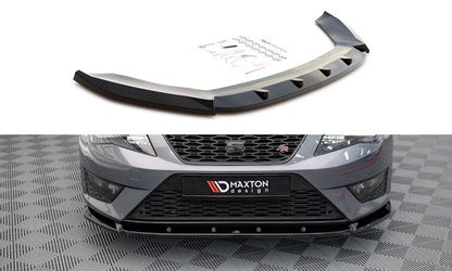 Front Ansatz V.1 für Seat Leon FR / Cupra Mk3 schwarz Hochglanz