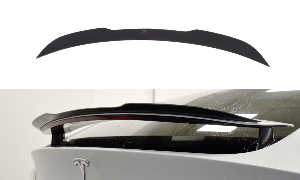 Spoiler CAP V.1 für TESLA MODEL X schwarz Hochglanz