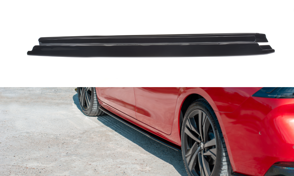 Seitenschweller Ansatz für Peugeot 508 Mk2 Carbon Look