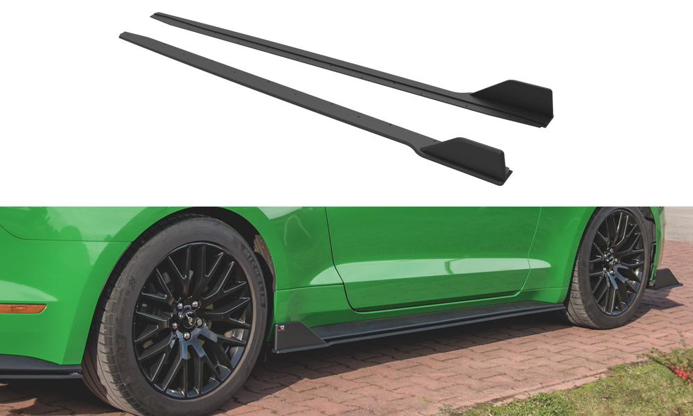 Street Pro Seitenschweller Ansatz für V.2 für Ford Mustang GT Mk6 Facelift