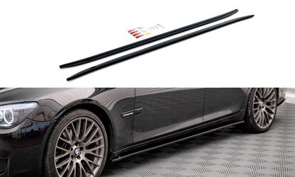 Seitenschweller Ansatz für BMW 7 M-Paket F01 schwarz Hochglanz