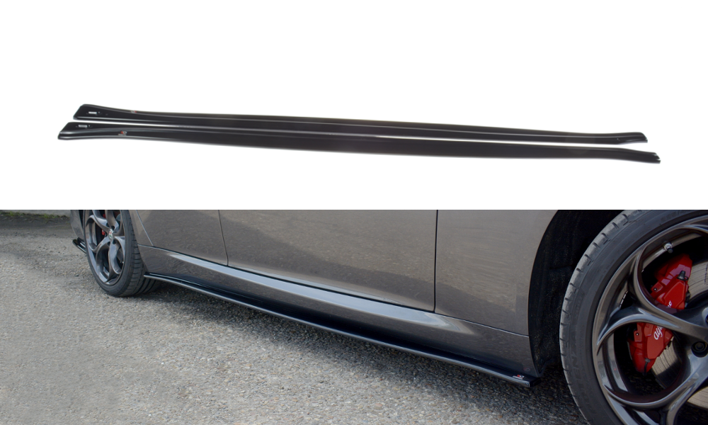 Seitenschweller Ansatz für ALFA ROMEO GIULIA VELOCE Carbon Look
